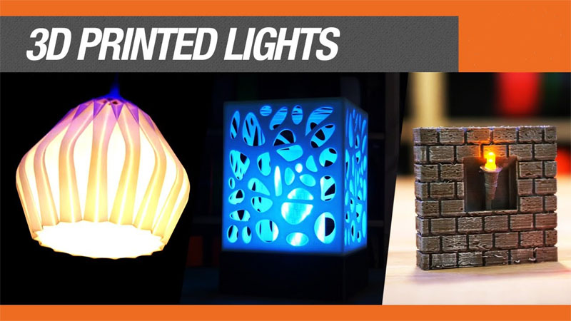3D-printed lights for quick customization sampling