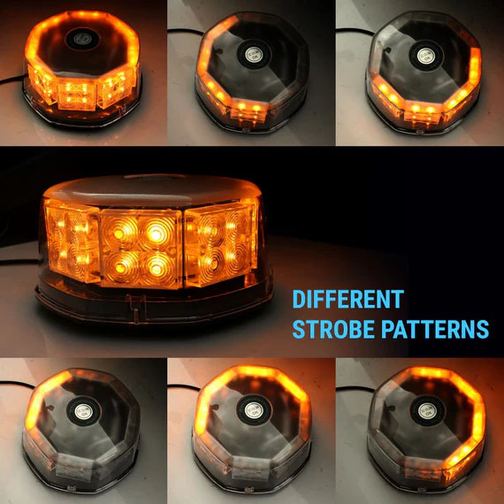 strobing patterns of led strobe warning lights
