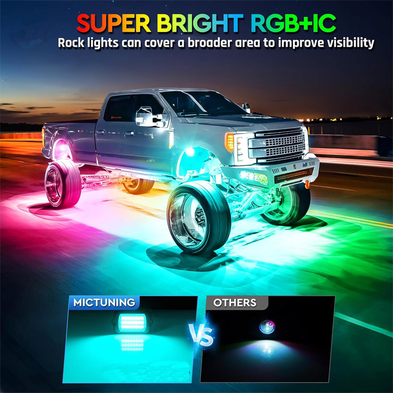 RGBW LED whip lights are installed to improve the safety for offroad vehicle. RGBW LED whip lights are installed to improve the safety for offroad vehicle.