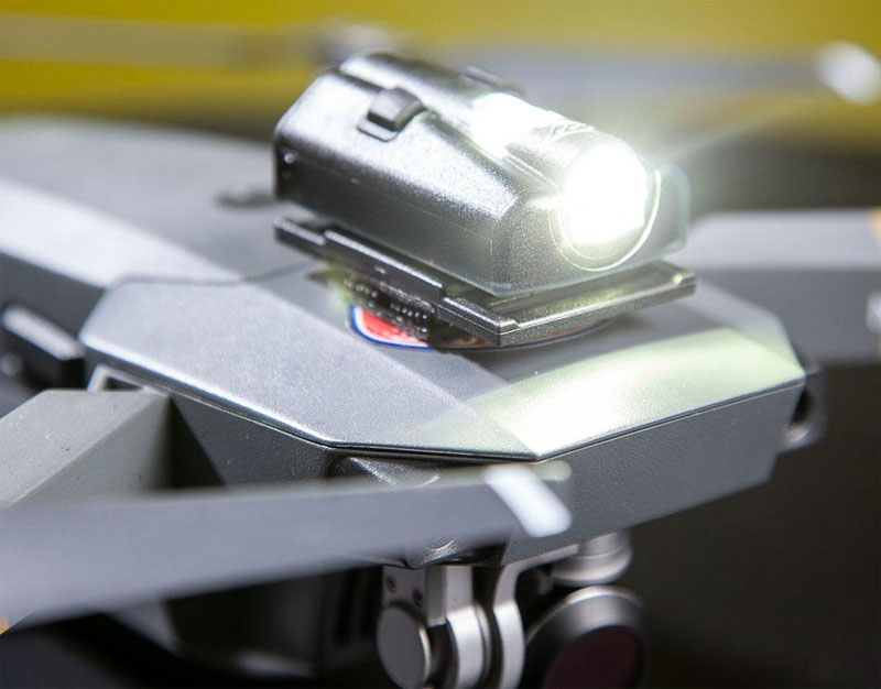 super bright led pod lights with focused laser beam installed on the drone super bright led pod lights with focused laser beam installed on the drone