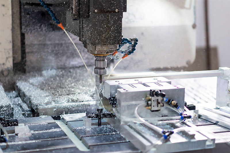 CNC machining service on aluminum housing